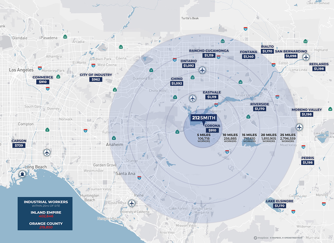212 Smith Ave - Area Demographics Map