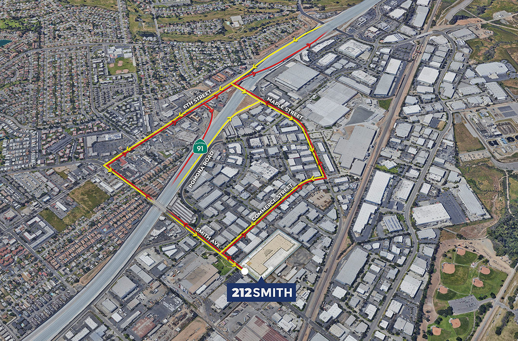 212 Smith Ave - Ingress/Egress Map